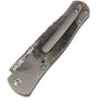 Tesoro Damasteel Button Lock – Munio Meteorite with Lab Diamond Thumb Stud — closed