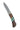3" Lockback 110-Layer Stainless Damascus – Spalted Beech with Malachite — studio view