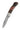 3" Lockback 110-Layer Stainless Damascus – Spalted Beech with Red Coral — open, blade down