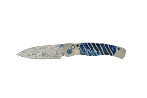 El Rey- Damasteel- Blue Wooly Mammoth Molar