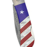 Titanium Patriotic 3" Damascus Lockback Knife, closed