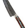 Vein Turquoise Collection 7" Santoku Knife, single-sided Vein Turquoise handle