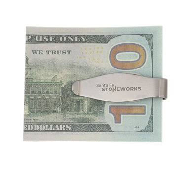 Titanium Money Clip – Fordite — back