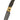 El Rey Feather Damascus Button Lock – Black Buffalo Bronze, Gold Cerakote & Black PVD Hardware, Black Diamond Thumb Stud — open, blade down