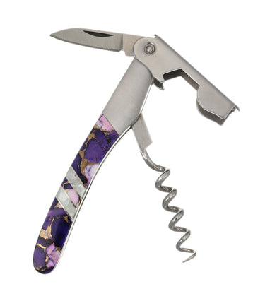 Waiter's Knife — Purple Dahlia — Open