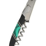 Stainless Steel Wine Opener – Malachite with Jet — closed