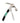 Stainless Steel Wine Opener – Turquoise & Jet — open