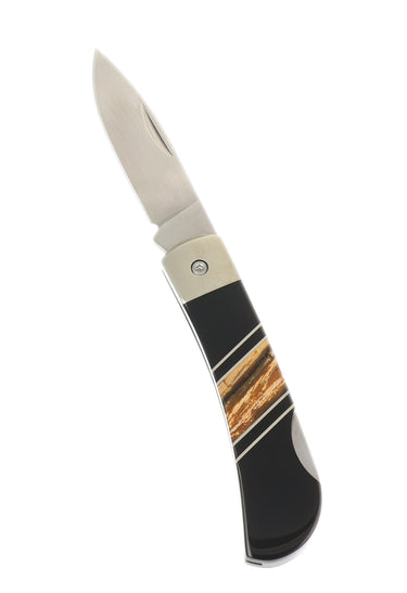 Woolly Mammoth Tusk Jewelry Collection Steel 3" Lockback Knife, open