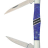 Two-Blade Tuxedo Knife – Lapis Lazuli with Jet — open