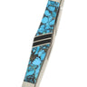 Two-Blade Tuxedo Knife – Bonita Blue Turquoise with Jet — closed