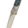 Tesoro Button Lock 3½" — Blue Mammoth Tooth — Down