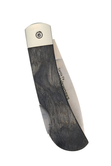 3" Lockback 440C Stainless Steel – Natural Fossilized Mammoth Tooth — back