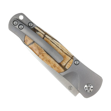 Tesoro Button Lock 3½" — Mammoth Tusk — Back