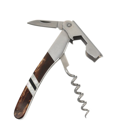 Stainless Steel Wine Opener – Carmel Mammoth Tusk — open