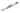 Tesoro VG-10 Button Lock – Mother of Pearl with Green Anodized Titanium Frame — open, blade down