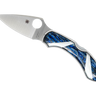 Mammoth Tooth Blue & Mother of Pearl- Spyderco Dragonfly, open