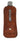 American Buffalo Hide Knife Pouch with Pocket Clip — brown, back with pocket clip