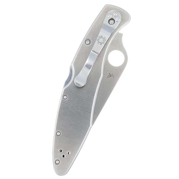 Spyderco Police — Serrated Edge | Mother of Pearl with Mother of Pearl Web Inlay