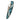 Spyderco Police, Serrated Edge, Bonita Blue Turquoise with Mother of Pearl Sweeps, closed