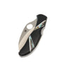 Spyderco Harpy, Plain Edge, Jet with Abalone Sweeps, closed