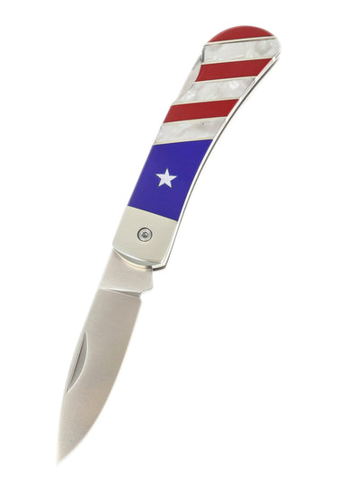 Patriotic Collection 3" Lockback Knife, open, blade down