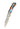 Vein Turquoise Collection 3" Lockback Knife, open, blade down