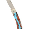 Vein Turquoise Collection 3" Lockback Knife, open