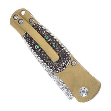 Tesoro Button Lock — Freya — D01-STER-FRFYA-CLOSED- BACK