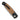 El Rey Damasteel Button Lock — Wood / Black Cerakote, Diamond Thumb Stud — Back