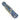Tesoro Button Lock 3½" — Abalone / Blue Anodized Frame — Back