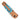 Tesoro Damasteel Button Lock 3½" — Kingman Turquoise #3 / Copper Cerakote — Closed Back