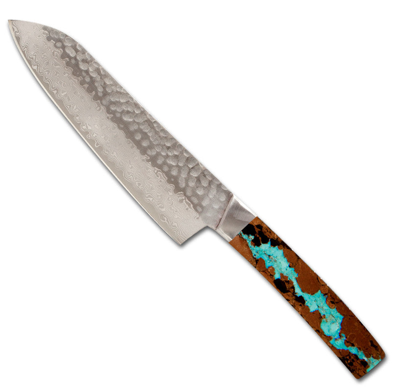 Vein Turquoise Collection 5" Santoku Knife