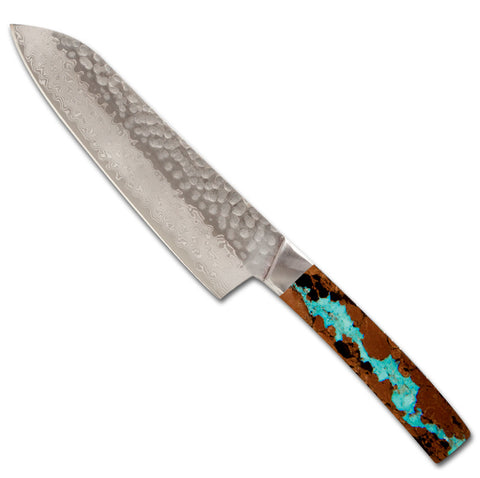 Vein Turquoise Collection 5" Santoku Knife