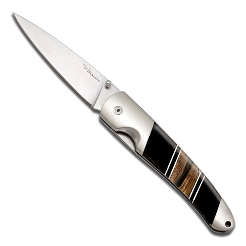 Woolly Mammoth Tusk Jewelry Collection Steel 4" Linerlock w/ pocket clip