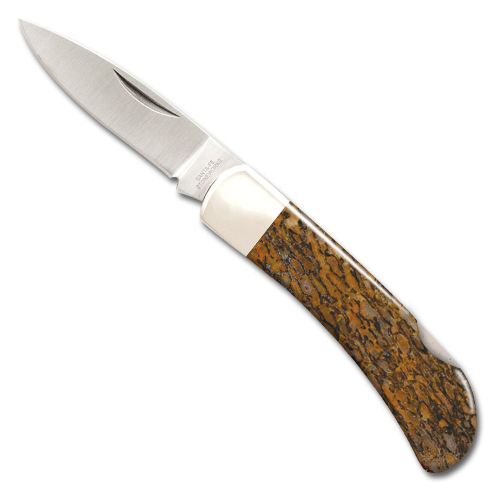 Fossilized Woolly Mammoth Bone Collection 3" Lockback