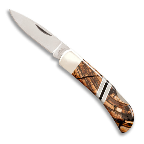 Woolly Mammoth Tusk 3" Steel Lockback Knife