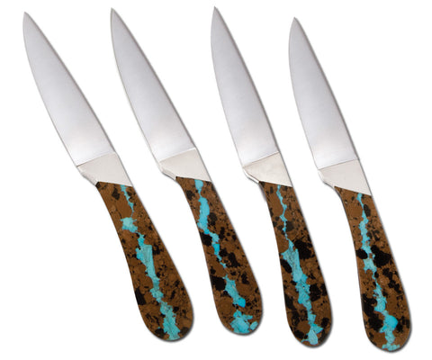 Vein Turquoise Collection Steak Knives (set of four)